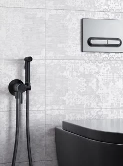 Paffoni Bidet Kit - Mitigeur De Bidet Encastré, Avec Douchette Et Corps, Noir Mat KITDUP110NO -Magasin De Salle De Bain 013b87e69f5434a581d780c8