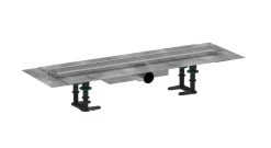 Hansgrohe RainDrain Compact - Caniveau De Douche 60 Cm, Avec Grille, Acier Inoxydable Brossé 56162800