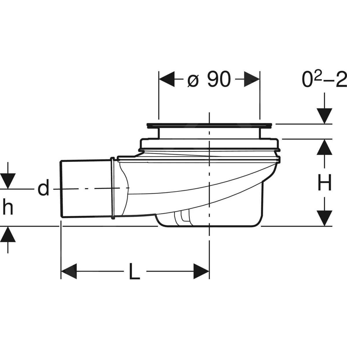 Geberit Accessoires - Bonde De Receveur De Douche, D 90 Mm, Garde D'eau 50 Mm 150.550.00.1 4 Geberit Accessoires - Bonde De Receveur De Douche, D 90 Mm, Garde D'eau 50 Mm 150.550.00.1 – Image 2