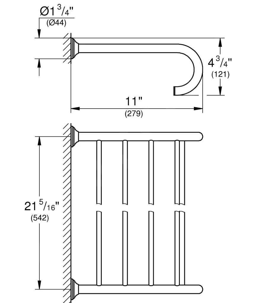 Grohe Essentials Authentic - Multi-porte-serviettes, Nickel Brossé 40660EN1 4 Grohe Essentials Authentic - Multi-porte-serviettes, Nickel Brossé 40660EN1 – Image 2
