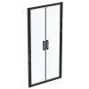 Ideal Standard Connect 2 - Porte De Douche 1000 Mm, Noir / Verre Clair K9296V3 -Magasin De Salle De Bain 04b0fae85c28fc1dff3c7145