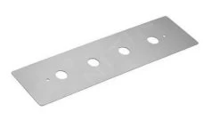 Kludi Accessoires - Plaque De Montage Pour Mitigeur De Baignoire Installation 4 Trous, Chrome 1602105