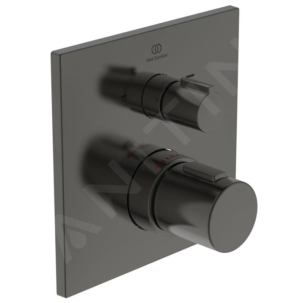Ideal Standard CeraTherm - Mitigeur De Bain Thermostatique Encastré, Magnetic Grey A7522A5 3 Ideal Standard CeraTherm - Mitigeur De Bain Thermostatique Encastré, Magnetic Grey A7522A5