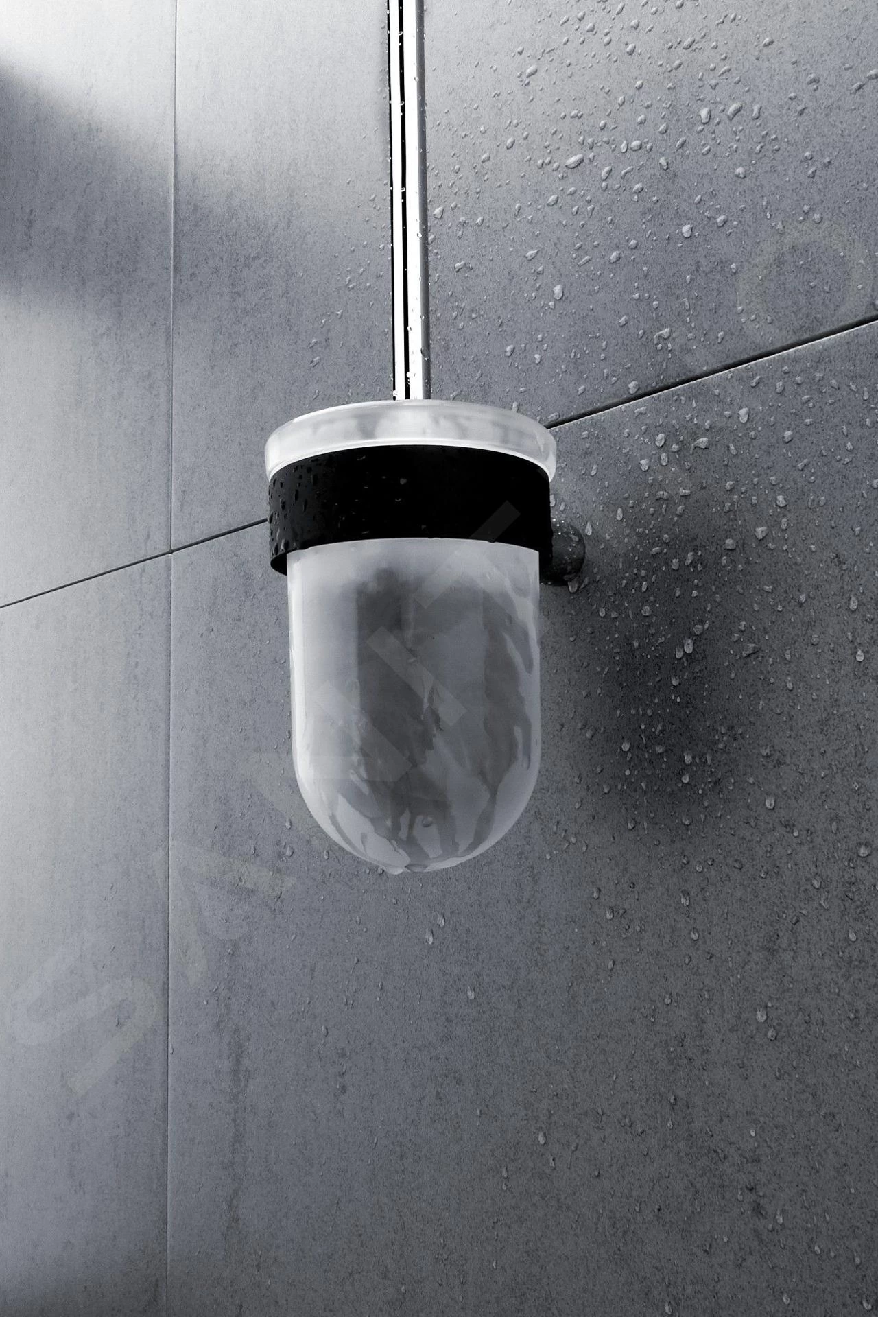 Nimco Nava - Brosse De Toilette Murale Avec Support, Noir Mat/verre Mat NA 28094WN 6 Nimco Nava - Brosse De Toilette Murale Avec Support, Noir Mat/verre Mat NA 28094WN – Image 4