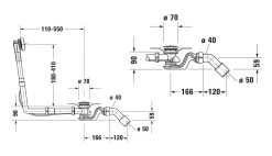 Duravit Accessoires - Garniture De Vidage Et De Trop-plein Pour Baignoire, Bowden, Chrome 792216000001000 -Magasin De Salle De Bain 1456ea636671dcaacc10fd53