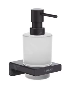 Hansgrohe AddStoris - Distributeur De Savon Avec Support, Verre Mat / Noir Mat 41745670