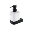 Nimco Nikau - Distributeur De Savon Avec Support En Céramique 250 Ml Blanc / Noir Mat NKC 30031K-T-90 -Magasin De Salle De Bain 19d1af31adb03aa81134abe2