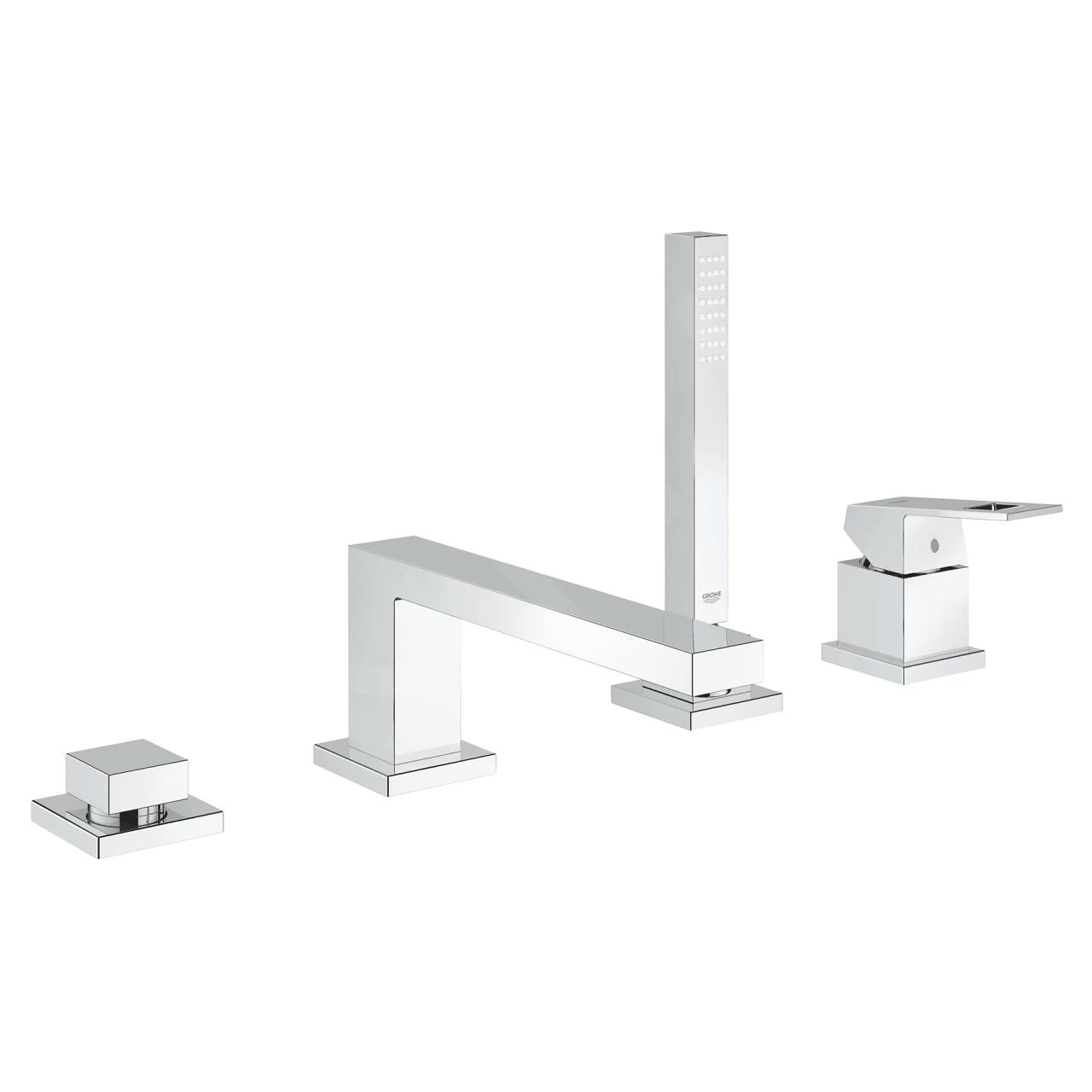 Grohe Eurocube - Mitigeur De Baignoire Sur Bord De Baignoire, 4 Trous, Chrome 19897001 3 Grohe Eurocube - Mitigeur De Baignoire Sur Bord De Baignoire, 4 Trous, Chrome 19897001