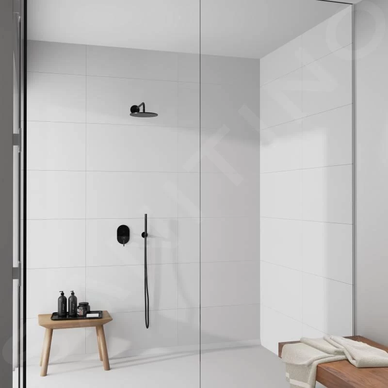 Steinberg 100 - Douche De Tête, Diamètre 250 Mm, Noir Mat 100 1686 S 6 Steinberg 100 - Douche De Tête, Diamètre 250 Mm, Noir Mat 100 1686 S – Image 4