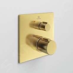 Ideal Standard CeraTherm - Mitigeur De Douche Thermostatique Encastré, Brushed Gold A6956A2 -Magasin De Salle De Bain 24fb7a97bb59a8966bb5d045