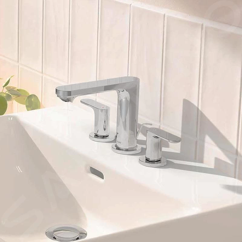 Hansgrohe Rebris S - Mitigeur De Lavabo Avec Vidage, Installation 3 Trous, Chrome 72530000 5 Hansgrohe Rebris S - Mitigeur De Lavabo Avec Vidage, Installation 3 Trous, Chrome 72530000 – Image 3