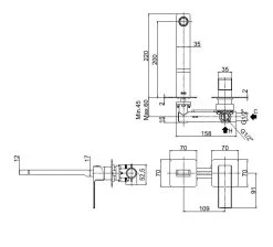 Paffoni Elle - Mitigeur De Lavabo Encastré Avec Corps D’encastrement, Installation 2 Trous, Chrome EL105CR70 -Magasin De Salle De Bain 27b3211effaed77e0e0037d2