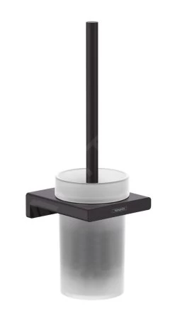 Hansgrohe AddStoris - Brosse WC Murale, Verre Mat / Noir Mat 41752670