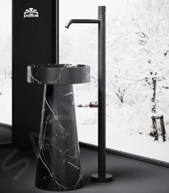 Paffoni Jo - Mitigeur De Lavabo Au Sol, Noir Mat JO031NO -Magasin De Salle De Bain 292ea541e7c4519699002865