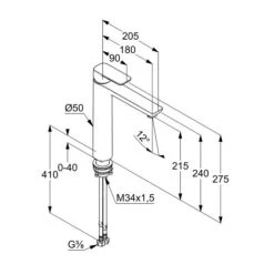 Kludi Pure&Easy - Mitigeur De Lavabo, Chrome 402960575 6 Kludi Pure&Easy - Mitigeur De Lavabo, Chrome 402960575 -Magasin De Salle De Bain 2be3e7a442bf5bcdc30da08f