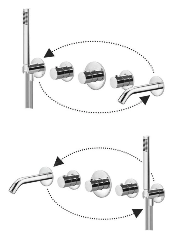 Paffoni Modular Box - Mitigeur Thermostatique Encastré, Pour 2 Sorties, Or Brossé MDE001HGSP 5 Paffoni Modular Box - Mitigeur Thermostatique Encastré, Pour 2 Sorties, Or Brossé MDE001HGSP – Image 3