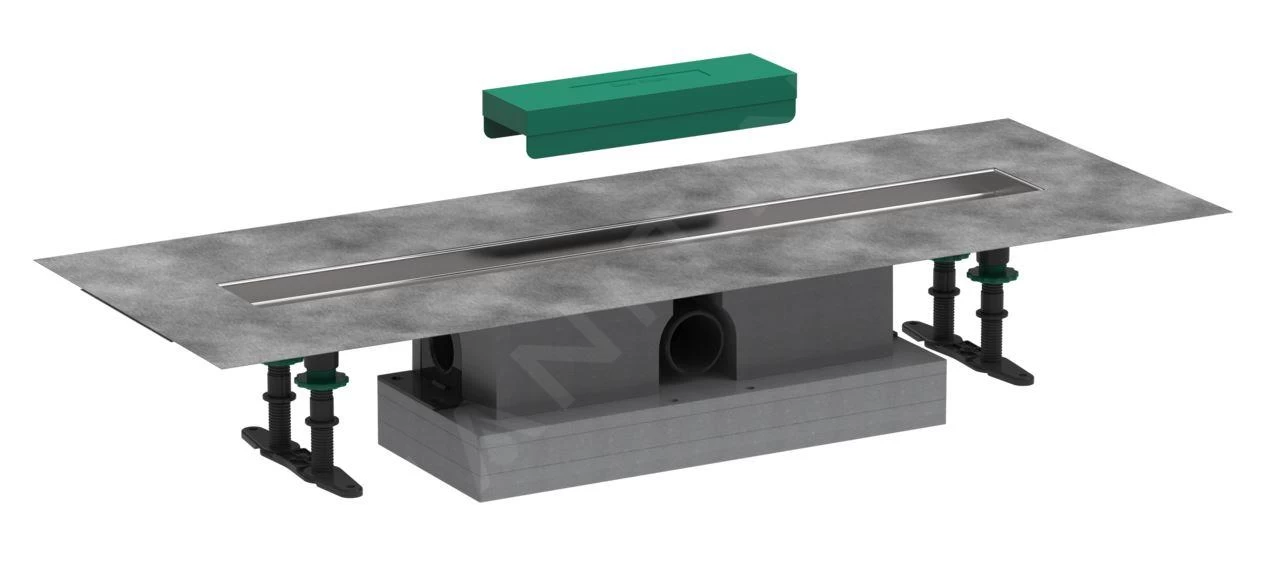 Hansgrohe UBox Universal - Ensemble Complet Pour Caniveaux De Douche Linéaires 700, Pour Installation Standard, Inox 56023180 3 Hansgrohe UBox Universal - Ensemble Complet Pour Caniveaux De Douche Linéaires 700, Pour Installation Standard, Inox 56023180