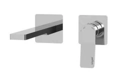 Paffoni Tilt - Mitigeur De Lavabo Encastré Avec Corps, Installation De 2 Trous, Chrome TI104CR70