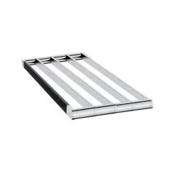 Nimco Nava - Étagère Porte-serviette, Longueur 580 Mm, Noir Mat/chrome NA 28062A