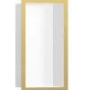 Hansgrohe XtraStoris Individual - Niche Murale Avec Cadre Design, 300x150x100 Mm, Blanc Mat / Aspect D&apos;or Poli 56096990 -Magasin De Salle De Bain 3ee08d8e9ba1248fcfcf4c72