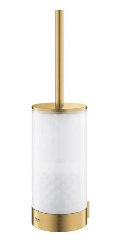 Grohe Selection - Brosse De Toilette Avec Support Mural, Verre/Cool Sunrise Brossé 41076GN0 -Magasin De Salle De Bain 45088b3e9485e5213009647f