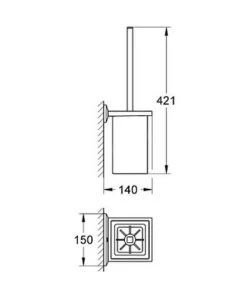 Grohe Allure Brilliant - Ensemble Pour Entretien Des Toilettes, Chrome 40500000 -Magasin De Salle De Bain 475ac4f5818300465522ca1b