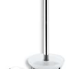 Novaservis Titania Naty - Brosse WC Murale Avec Support, Verre Dépoli/chrome 66633,0
