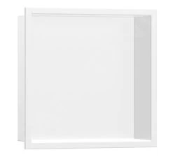 Hansgrohe XtraStoris Original - Niche Murale Avec Cadre Intégré, 300x300x100 Mm, Blanc Mat 56061700