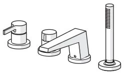 Hansa Loft - Mitigeur Pour Montage Sur Bord De Baignoire, Installation 4 Trous, Chrome 57752473 -Magasin De Salle De Bain 492ab3aec93231982a71cd98