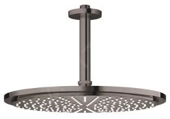 Grohe Rainshower Cosmopolitan - Douche De Tête 310, Bras De Douche 142 Mm, Un Jet, Graphite Foncé 26067A00