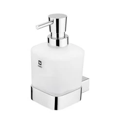 Nimco Kibo - Distributeur De Savon Avec Support, Verre Mat/chrome Ki 14031C-26