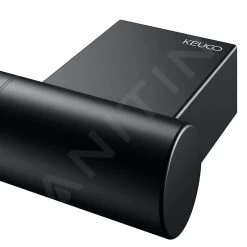 Keuco Reva - Porte-serviettes, Longueur De 800 Mm, Noir Mat 12801370800 -Magasin De Salle De Bain 537c806d7f5e5a94b44ec5e8