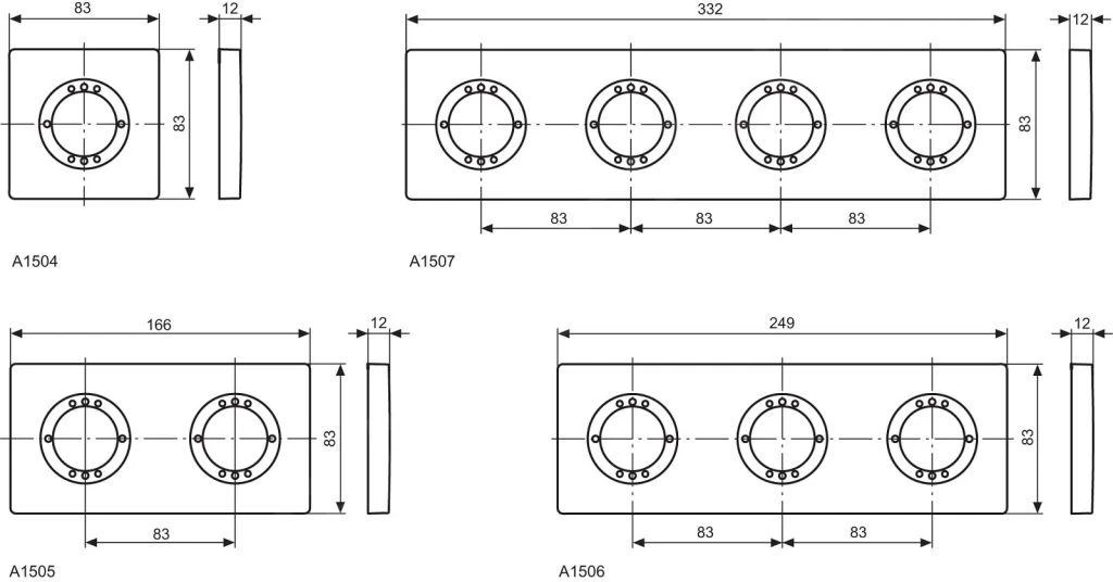 Ideal Standard Archimodule - Rosette De Revêtement à 2 Trous 100 X 183 Mm, Chrome A963725AA 3 Ideal Standard Archimodule - Rosette De Revêtement à 2 Trous 100 X 183 Mm, Chrome A963725AA