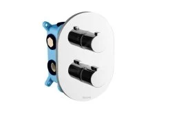 Ravak Termo - Mitigeur Thermostatique CR 067.00 Encastré, Pour 3 Sorties Et R-box, Chrome X070075