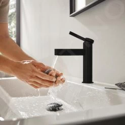 Hansgrohe Finoris - Robinet 100. EcoSmart, Noir Mat 76013670 -Magasin De Salle De Bain 57ee219e830f136ee06216b1