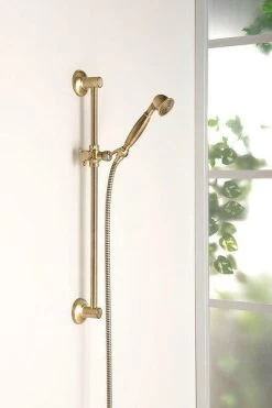 Sapho Reitano Rubinetteria Antea - Barre De Douche Avec Support, 570 Mm, Bronze SAL0036 -Magasin De Salle De Bain 58baa7ad6fca38918e960b41