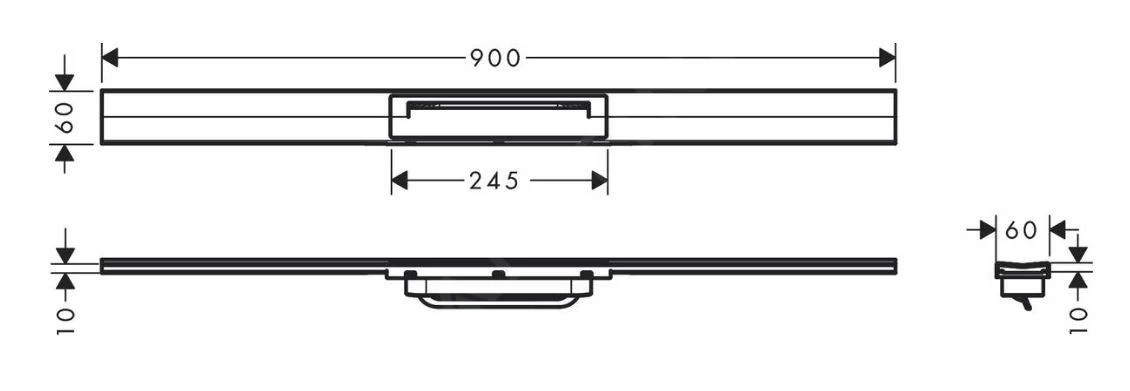 Hansgrohe RainDrain Flex - Caniveau De Douche Linéaire Avec Grille En Inox 900, Pour Montage Libre, Découpable, Bronze Brossé 56045140 4 Hansgrohe RainDrain Flex - Caniveau De Douche Linéaire Avec Grille En Inox 900, Pour Montage Libre, Découpable, Bronze Brossé 56045140 – Image 2