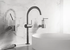 Grohe Atrio - Distributeur De Savon Liquide, Hard Graphite Brossé 40306AL3 -Magasin De Salle De Bain 5e73f1789bf9ffb7737220f9
