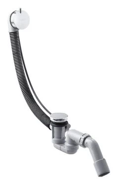 Hansgrohe Flexaplus S - Ensemble Complet Avec Set De Finition, Garniture De Vidage Et Trop-plein Pour Baignoires Normales Chrome 58150000