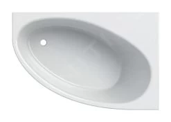 Geberit Selnova - Baignoire D&apos;angle 1600x1000x466 Mm, Droit, Blanc 554.275.01.1