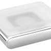 Sapho Flori - Porte-savon Avec Support, Verre Dépoli/chrome RF002