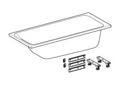 Geberit Tawa - Baignoire 1700x750x466 Mm, Blanc 554.121.01.1 -Magasin De Salle De Bain 647beb0d92fb5331e8287b56