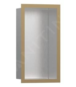 Hansgrohe XtraStoris Individual - Niche Murale Avec Cadre Design, 300x150x100 Mm, Inox Brossé / Bronze Brossé 56094140