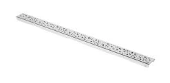 Tece TECEdrainline - Grille Drops Pour Caniveau De Douche 1200 Mm, Inox Poli 601230
