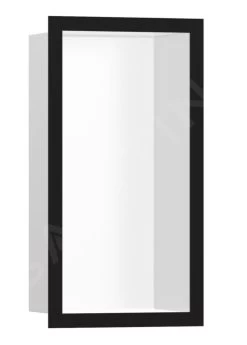 Hansgrohe XtraStoris Individual - Niche Murale Avec Cadre Design, 300x150x100 Mm, Blanc Mat / Noir Mat 56096670