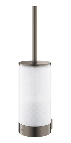 Grohe Selection - Brosse De Toilette Avec Support Mural, Verre/Hard Graphite Brossé 41076AL0 -Magasin De Salle De Bain 6950802416b3cc541687b197