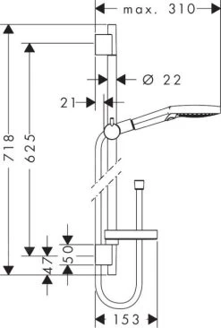 Hansgrohe Raindance Select S - Colonne De Douche 120 3jet P, 650 Mm, Chrome 27654000 13 Hansgrohe Raindance Select S - Colonne De Douche 120 3jet P, 650 Mm, Chrome 27654000 -Magasin De Salle De Bain 69fa2638b5248a420c0509e9