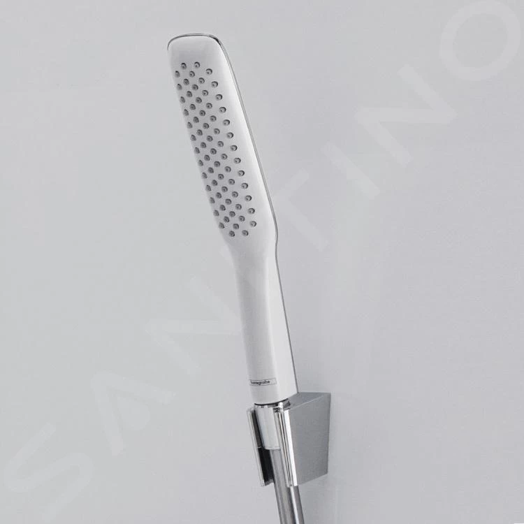 Hansgrohe PuraVida - Douchette 120 Air 1 Jet, Blanc/chrome 28558400 5 Hansgrohe PuraVida - Douchette 120 Air 1 Jet, Blanc/chrome 28558400 â Image 3