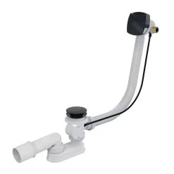 Kielle Garnitures De Vidage - Garniture De Vidage Et Remplissage Par Le Trop-plein, Longueur 570mm, Noir Mat 11601034