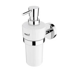 Nimco Unix - Distributeur De Savon En Céramique, Avec Support, Blanc/chrome UN 13031KN-T-26
